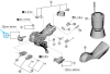 Shimano Typenschild ST-RX610 mit Befestigungsschraube rechts 