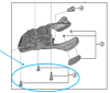 Shimano Schrauben SL-M9100 rechts für Abdeckung ohne Anzeige 